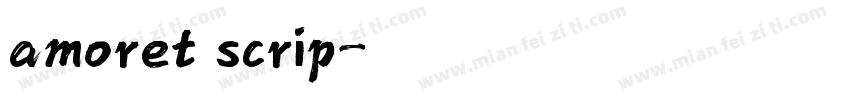 amoret scrip字体转换